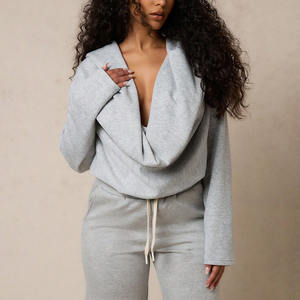 Sudadera Holgada de Lujo con Cuello Tipo Capucha, Ropa Deportiva Informal para Otoño e Invierno, Estilo Deportivo y Urbano - Product Image 3