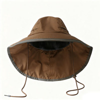 Chapeau de pêche unisexe personnalisé à large bord, imperméable, protection UV, respirant, en maille, style safari, type boonie