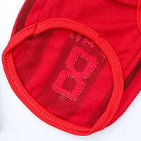 Vêtements pour chien en gros, maillot de basket respirant en maille pour l'été, tenue pour animaux de compagnie, coupe du monde, imprimé, séchage rapide, vêtements pour animaux de compagnie