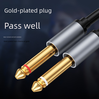 Câble audio stéréo 3,5 mm vers 2 RCA de haute qualité, meilleur prix, coque en aluminium, plaqué or 24 carats
