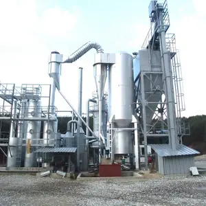 Generador de biomasa grande planta de energía gasificadora de lecho fluidizado/cáscara de arroz/carbón/generación de energía de gasificación de residuos de madera