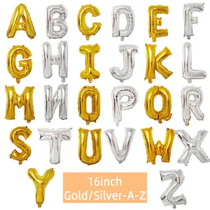 16 inch custom name A-Z Optional Letter Balloon Rose Gold Aluminum Foil Birthday Wedding Party Decoration suppliers