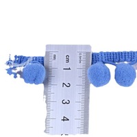2cm de haut élastique grande boule droite grande boule de fourrure triangulaire dentelle chapeau écharpe rideau vêtements accessoires dentelle bricolage matériaux
