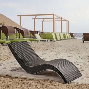Lit d'extérieur en rotin <span class=keywords><strong>Salon</strong></span> Extérieur Imperméable Protection solaire Chaise <span class=keywords><strong>de</strong></span> <span class=keywords><strong>jardin</strong></span> Villa Piscine Lit en rotin Chaise <span class=keywords><strong>de</strong></span> plage - Product Image 2