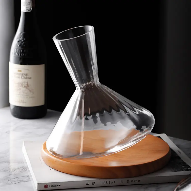 Decanter giroscopico per decanter per vino in vetro soffiato a mano creativo per uso domestico nordico per accessori da Bar per la casa quotidiana