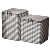 Sac de rangement moderne grande capacité pour couettes, organisateur de placard rectangulaire pour vêtements, pantalons, sac de déménagement anti-poussière en tissu