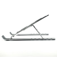 Support d'ordinateur portable pliable et réglable en aluminium, refroidi par air, support portable pour tablette, compatible MacBook Air Pro iPad, en stock