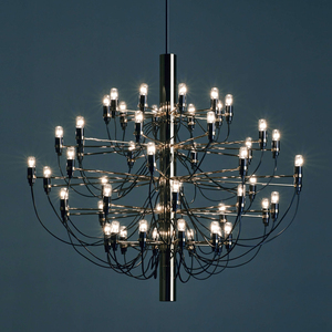 Lampadari a Sospensione LED di Design Moderno in Stile Francese Grandi Lampade a Sospensione in Ferro per <span class=keywords><strong>Loft</strong></span> Villa Soggiorno Alimentazione CA Casa Hotel - Product Image 1