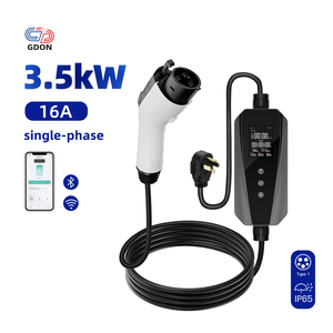 Chargeur EV portable GDON 3,5 kW Type 1 J1772 16 ampères EVSE intelligent avec WiFi homologué UL pour la <span class=keywords><strong>recharge</strong></span> de voitures <span class=keywords><strong>électrique</strong></span>s à <span class=keywords><strong>domicile</strong></span> - Product Image 2
