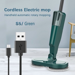 Wireless Electric Smart Mop Automatic Rotation Cleaning Double Head Tray Thickened Mop Dry and Wet Dual Use <strong>Mopping</strong> <strong>Machine</strong> - Product Image 2