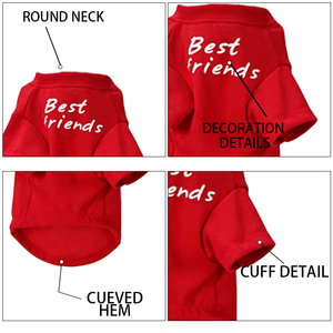T-shirt de luxe en polyester pour animaux de compagnie, style décontracté à col rond, toutes saisons (printemps, été, automne), pour bouledogues français, mops et <span class=keywords><strong>Shar</strong></span> Peis - ODM/OEM - Product Image 4