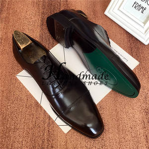 Nuevo modelo de zapatos de cuero grabados Brookes - zapatos formales de negocios británicos para hombre - zapatos Oxford hechos a mano de cuero genuino - Product Image 3