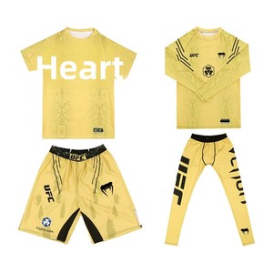Ensemble de boxe Sanshou <span class=keywords><strong>UFC</strong></span> <span class=keywords><strong>Venom</strong></span>, arts martiaux mixtes, kickboxing en libre, kits de sport MMA pour hommes et femmes, haute élasticité, séchage rapide - Product Image 4
