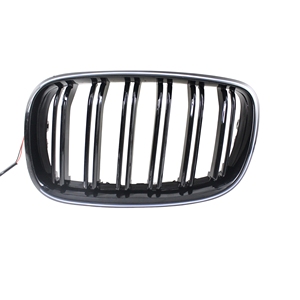 Modification de la <span class=keywords><strong>calandre</strong></span> LED noire brillante Double Line Grille Double Bar Grille pour <span class=keywords><strong>BMW</strong></span> <span class=keywords><strong>X5</strong></span> X6 Series E70 E71 E72 - Product Image 2