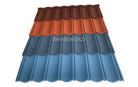 Panneaux de toiture en aluminium revêtus de pierre granitique concassée d'Afrique du Nord, tailles disponibles, toiture Mabati pour maison