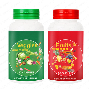 Forme galénique OEM nature bonbons gommeux Vitamines pour adultes Capsules de complément alimentaire entier avec mélange de fruits et légumes Suppléments à base de plantes - Product Image 1