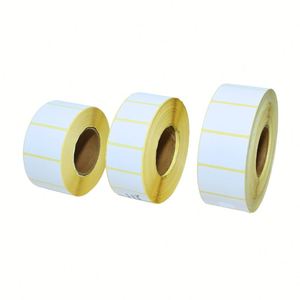 Rollo de Etiquetas Térmicas Directas Personalizadas, Impermeables, de 58 mm, 58x60, 58x40, Blancas, con Código de Barras, Autoadhesivas, para Supermercado - Product Image 3