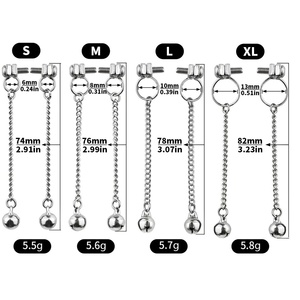 Pinzas Metálicas para Pezones con Campanas para Mujeres y Parejas, Diversión Sexual, Accesorios para el Placer en la Habitación - Product Image 2