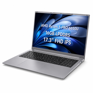 Großhandel US-Lager Sofort Lieferbar 17,3" AMD Ryzen 5 PRO <span class=keywords><strong>6650U</strong></span> LPDDR5 Win 11 Ordinateur Portable Business Notebook Computer - Product Image 1