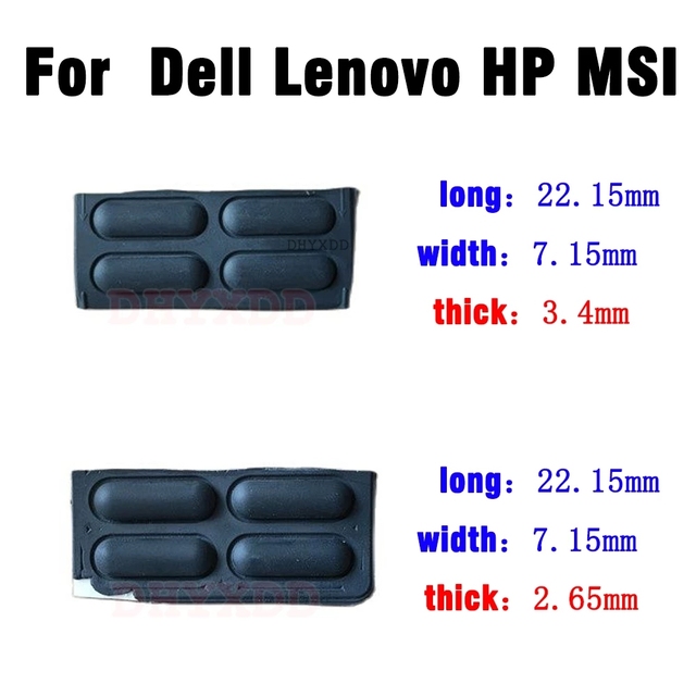4X Laptop Rubber Feet 22.15mm for Lenovo Acer Samsung MSI Dell Asus HP Bottom Case Foot Pad DIY Bottom Case Foot Pad Shell Black