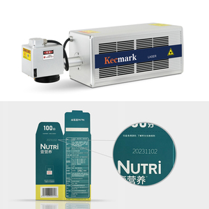 Machine de marquage laser CO2 30W facile à utiliser pour bureau, marqueur au dioxyde de carbone pour numéros de série de bouteilles d'eau, homologation CE, haute précision - Product Image 1