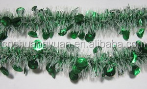 Hot Wedding Accessory Popular Wholesale Festival Decorations Outdoor Mylar <b>String</b> Curtain <b>Gold</b> Christmas Tinsel Garland - Product Image 4