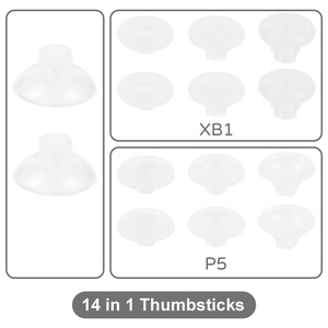 14 manettes amovibles <span class=keywords><strong>en</strong></span> plastique pour manettes PS5 Xbox One, manettes universelles réglables <span class=keywords><strong>en</strong></span> hauteur - Product Image 3