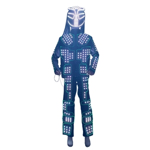 Nouveaux costumes lumineux à LED avec changement <span class=keywords><strong>de</strong></span> couleur RVB et casques pour discothèque, danse, DJ - Product Image 3