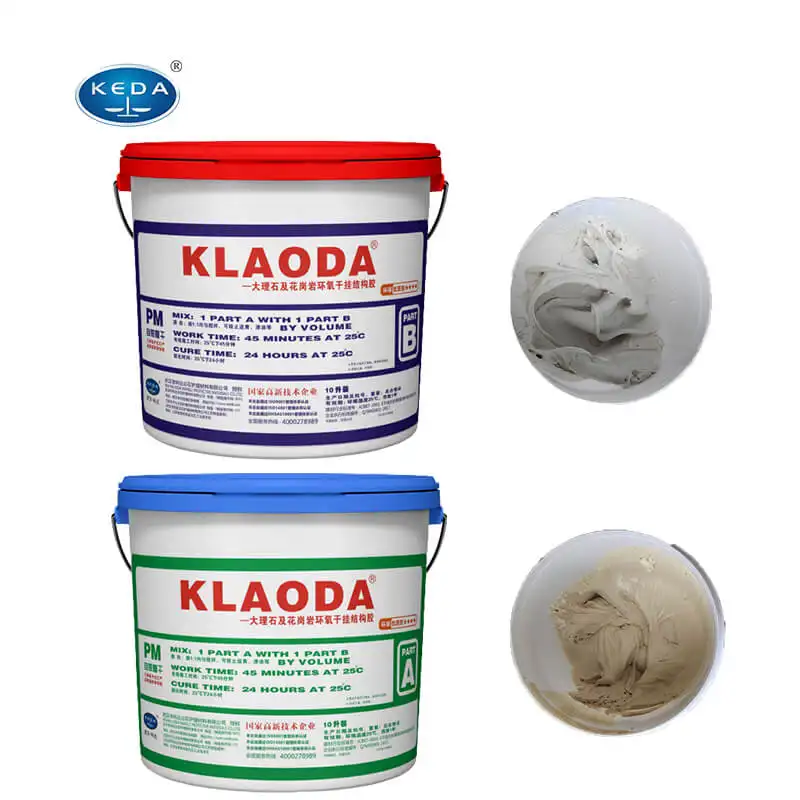 KEDA Factory Bulk Hitze beständiger 1L 5L 10L zweiteiliger Epoxidharz kleber für den Fliesen bau