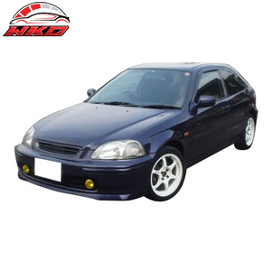 เหมาะสำหรับ Honda Civic 99-00 jdm กันชนหน้าแบบขอบสปอยเลอร์ยามไม่ทาสี PU อุปกรณ์เสริมภายนอกคุณภาพสูง - Product Image 2