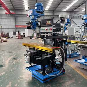 เครื่องกัดป้อมปืนอัตโนมัติ220V อุปกรณ์โลหะ4HW 5HW ขนาดกลาง - Product Image 2