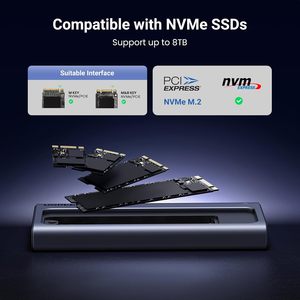 Carcasa UGREEN M.2 NVMe SSD, Velocidad Inigualable de 40 Gbps, Carcasa NVMe Plug and Play, Compatible con UASP y TRIM, Carcasa M.2 con USB4 - Product Image 4