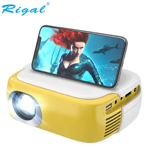 Rigal Máy Chiếu Mini Máy Chiếu Video Máy Chiếu Mini Cầm Tay Cơ Bản Nhỏ Bỏ Túi Trong Phim 720P LCD Để Sử Dụng Tại Nhà