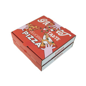 Custom Printed Solid Color Brown Kraft <b>Pizza</b> <b>Box</b> Factory Direct Corrugated Paper Packaging <b>Box</b> for Takeaway Food <b>Box</b> - Product Image 2