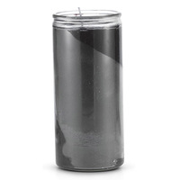 OEM ODM Grande bougie religieuse en cire de paraffine noire en forme de cylindre, bougie de prière, bougie longue durée, bougie d'église