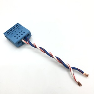 Adaptador de conector de cable para subwoofer BMW, 15 cm, cable sin pérdidas de un solo extremo, plástico azul, para las series 1, 3, X3, 5, F18, F3, F2 - Product Image 1