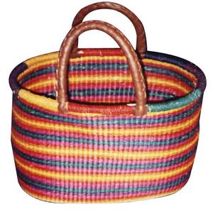 กระเป๋าหญ้าทะเลกระเป๋าถือผู้หญิงกระเป๋าชายหาดฤดูร้อนพระจันทร์ครึ่งมือกระเป๋าฟางดีไซน์หรูหรา - Product Image 6