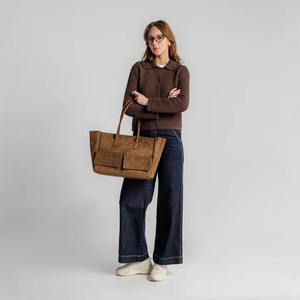 High quality luxury leather suede <b>handbag</b> for women, large capacity <b>handbag</b> - Product Image 3