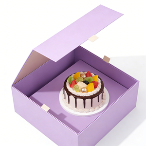 Custom Brownie Packaging <b>Box</b> <b>Foldable</b> Magnetic Rigid Paper Dessert Gift <b>Box</b> - Product Image 4