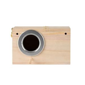 Kanarya papağan Lovebird Finch Pet kuş yetiştiriciliği malzemeleri için özelleştirilmiş ahşap kuş kafesi <span class=keywords><strong>Aviary</strong></span> yuva kutusu - Product Image 2