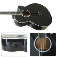 Wholesale Price Aiersi ODM OEM Custom Hand Made 4 String Cutway Electric Acoustic Bass Musical Instrument for Sale
