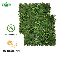 Tianzen — mur de gazon artificiel en plastique, panneau topiaire, pour le jardin, décoration de la maison, vert, vente en gros