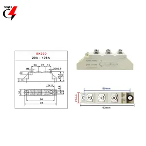 Thyristor Module Skkt10616e Thyristor Skkh5716e High Power Voltage Regulator 42A92A Soft Start