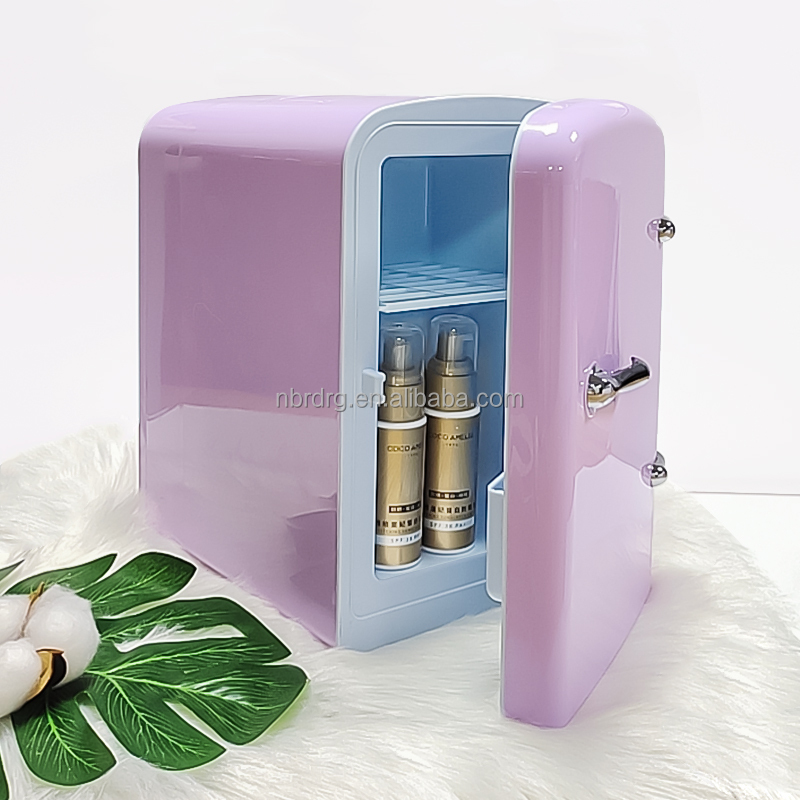 Оптовая продажа 4L автомобильный мини-холодильник 12V 220V AC DC портативный открытый красоты Пользовательские Косметическая холодильник для спальни автомобиля, гостиница