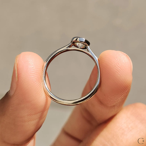 Bague en diamant de laboratoire étincelant, haute clarté et brillance, idéale pour les occasions romantiques et les cadeaux, bijoux élégants en provenance d'Inde - Product Image 6