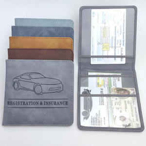 Organizzatore Documenti <span class=keywords><strong>Auto</strong></span> in Pelle Personalizzato con Chiusura Magnetica, Porta Libretto e Assicurazione per Documenti e Carte del Veicolo - Product Image 3