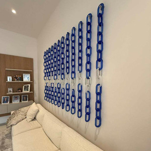 Décoration murale moderne en chaîne d'acrylique, art suspendu 3D unique, maillons <span class=keywords><strong>de</strong></span> chaîne en acrylique design pour salon, chambre à coucher - Product Image 4