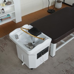 Bac à shampoing mobile compatible avec tous types de tables de massage, spa capillaire pour salons de beauté, utilisé dans les salons de beauté, de coiffure et de massage - Product Image 2