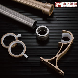 Rail de <span class=keywords><strong>rideau</strong></span> <span class=keywords><strong>double</strong></span> moderne de luxe pour finials en cristal métallique, <span class=keywords><strong>support</strong></span> en aluminium aéronautique et ABS, accessoires - Product Image 4