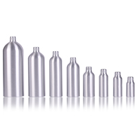 Bouteille pulvérisateur en aluminium avec logo personnalisé, impression argentée, 100 ml, 200 ml, bouteille en métal vide